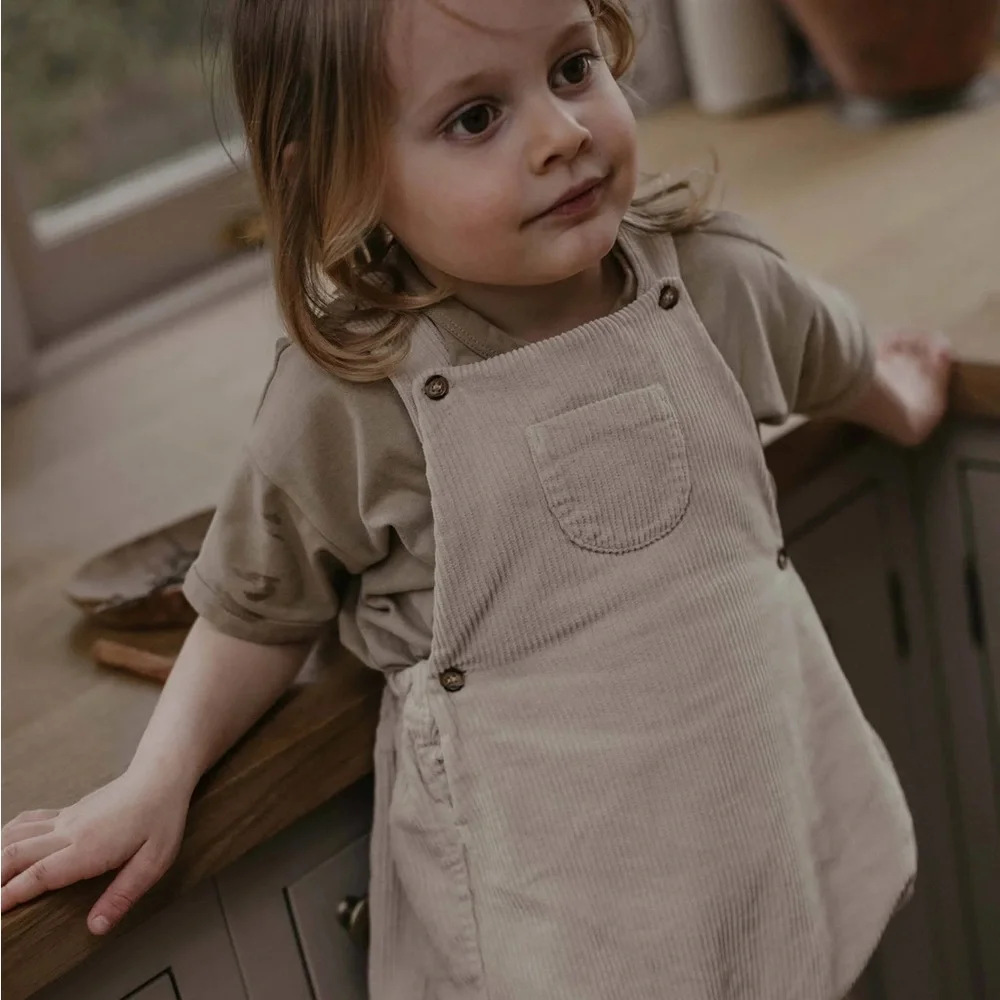 The simple folk corduroy overall romper nwt 8/9y